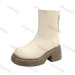 Womens Thick Soled Autumn/winter Korean Trendy Short Height Increasing Comfort Platform Ankle Boots 240929_vogvips.com