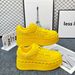 2025 New European Style Rivet Thick-Soled White Sneakers Genuine Leather Platform For Women Petite Height-Increasing_vogvips.com