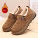 for Women Winter Style Outdoor Casual Women's Furry Cotton Shoes Slip-On Thick-Soled Warm Snow Boots_vogvips.com