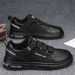 Spring New White Leather Sneakers Trendy Versatile Men's Non-Slip Sports Trend Shoes_vogvips.com