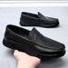 Unbeatable Quality Unbeatable Quality German Spring Bean Men's Soft Soled Leather Shoes Anti Slip And Lightweight Dad On Foot Driving Shoes, Loafers_vogvips.com