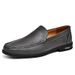 Large Size 46 Loafers For Men, British Style Casual White Shoes, Business Formal Slip-On Hollow Breathable Leather Shoes_vogvips.com