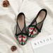 Net Flat Summer Candy Colored Embroidered Cloth Shoes, Organza Sandals, Soft Soled Women's Shoes_vogvips.com