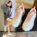 Dad For Women Spring 2024 Hot Style Mesh Breathable Gradient Color Casual Trendy Ins Fashion Thin Sports Shoes_vogvips.com