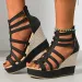 2026 New Women's Sandals With Slope External Wear Rear Zipper Round Head High Heels_vogvips.com