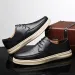 High Quality Leather Men's Breathable Dress Shoe Elastic Wear-Resistant Soft Sole Business Casual Oxford Shoes_vogvips.com