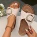 Platform Wedge Sandals 2025 Summer New Fashion Belt Buckle Open Toe Slippers For Women_vogvips.com