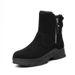 Cowhide Snow Boots For Women, Winter With Added Fleece And Thick Short Boots Made Of Genuine Leather, Anti Slip, Wool And Fur Integrated Cotton Shoes_vogvips.com