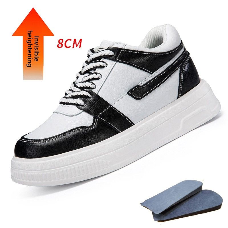 Invisible Height Increase Couple Board Shoes Men's Wear-resistant Sports And Leisure_vogvips.com