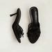 Style Black Mesh Sandals Women's French Stiletto Versatile Open-toed Bow Wear Semi-drag High Heels_vogvips.com