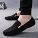 Men's Casual Slip-On Loafers With Breathable Fabric, Round Toe Design, And Lightweight Sole For All-Season Comfort For Young Men_vogvips.com