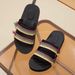 New Summer With Thick Soles, Casual Slip-on Sandals For Men And Women, Fashionable Velcro Sandals, Non-slip Beach_vogvips.com