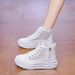 Summer Hollow White Shoes Flat Baseplate Shoes Casual Student Women's Shoes Breathable Fashion Versatile Casual Shoes_vogvips.com