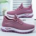 Women's Knit Slip-On Walking Shoes | Lightweight Soft Sole Platform Sneakers | Breathable Casual Shoes For Women_vogvips.com