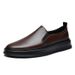 Large Size Men's Leather Shoes Genuine Leather Platform Casual Height Increase Men's Shoes Style Loafers Non-slip_vogvips.com