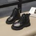 Martin New Children's Trendy Brand Stylish Work Boys' Black Leather Boots Spring Autumn_vogvips.com