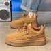 Spring New Breathable Work Men's Trendy Versatile Thick Soled Sneakers Casual Black Board Shoes_vogvips.com