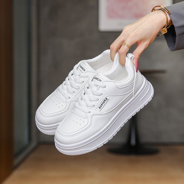 Little White Shoes Children Girls Students Leisure Sports Versatile Board Shoes Street Shooting_vogvips.com