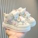 Girls Small White Shoes Cartoon High Top Boys Casual Board Shoes Soft Soled Baby Shoes_vogvips.com