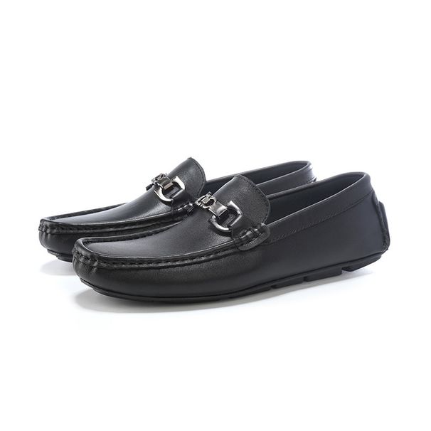 Men's Casual Leather Shoes White Beanie Shoes Men's Driving Shoes Men's Shoes Loafers_vogvips.com