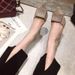 2025 New High Heels: Black Sexy Stiletto French Style Pointed Toe Shallow Hollow Out Trendy Women's Shoes_vogvips.com