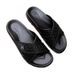 Summer Men's Slippers With Soft Genuine Leather, Thick Soles, Versatile Outdoor Wear, European Style, Light Luxury_vogvips.com