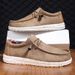 Euro Step Spring And Autumn Large Size Sports Loafers Breathable Casual Men's Lightweight Leather Shoes Trendy_vogvips.com