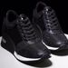 New Plus Size Women's Shoes With Thick Sole And Increased Height Inside, Round Toe Cross Strap Shoes, Casual Wedge Heels_vogvips.com