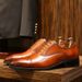 New Leather For Men, Classic Three Joint Lace Up Gentlemen's Wedding Toe Layer Cowhide Shoes, Elegant Men's Shoes_vogvips.com