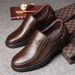 Euro Step Elderly Layer Cowhide Large Size Men's Genuine Business Casual Sole Soft Leather Middle-aged Dad Shoes_vogvips.com