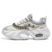 Men's Trendy Breathable Denim Running Dad Shoes, Air Cushion Shock-absorbing Thick Soled Sports Shoes_vogvips.com