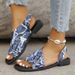 Women's Casual Leopard Print Flat With Open Toe Square Toe, Hollow Back, European And American Fashion, Chunky Low Heel_vogvips.com