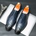 Euro Step New Brogue Formal Lace-up For Men Business Professional Work Fashion Wedding Leather Shoes Size 38-46_vogvips.com
