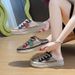 Half-tray Women's And Women's Mesh Casual Sports Versatile Board Shoes Street Shooting_vogvips.com