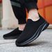 Men's Flyknit Running Autumn Low-top Slip-on Mesh Lightweight Breathable Casual Walking Sports Shoes Factory Direct Sale_vogvips.com