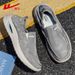 Pull-back Shoes For Men, Canvas Shoes, New Popular Model For Spring And Summer, Breathable, Lightweight, Slip-on, Soft-soled Old Beijing Cloth Shoes_vogvips.com