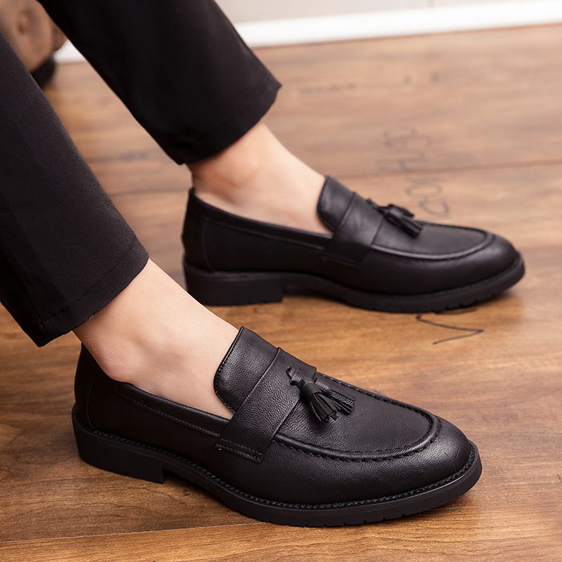 Four Seasons Casual For Men Korean Style Men's Small Leather Shoes_vogvips.com