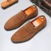 Unbeatable Quality Unbeatable Quality 206-2 Solid Color Loafers British Loafers, One Foot Casual Bean Shoes_vogvips.com