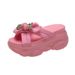 Women’s Shoes New Summer Style Outer Wear Fashion Network Celebrity Platform Shoes Rhinestone Height Increase Versatile Thick Bottom Women's Slippers_vogvips.com