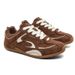 Gu Yun | Korean Version 2025 Autumn New Flat Bottomed German Training Women's Pink Brown Three Color Forrest Gump Casual_vogvips.com