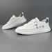 Men's Genuine Leather White Trendy Spring New Style, Versatile Casual Board Shoes, Korean Version, Men's Shoes_vogvips.com