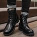 Men's Boots High-top Fleece Warm Tooling Martin Boots Soft-faced Brie Men's Boots_vogvips.com