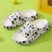 Soft Soled Slippers With A Poop Like Feel Suitable Outdoor Wear Couples In Summer, Versatile Men, Popular And Trendy For_vogvips.com