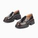A new style of small leather shoes for women increasing single shoes leather thick soled loafers_vogvips.com