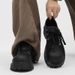 Men's Stylish Pointed-Toe Dress Shoes - Breathable PU Leather Lace-Up Oxfords For Business & Wedding, Korean Trendy Design With Height-Increasing_vogvips.com