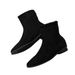 Suede Slimming Martin 2024 Thick Heel Back Zipper Short For Women Winter New Elastic Slim Boots Trendy_vogvips.com