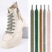 Shoe Accessories with a width of 1.5cm and trendy woven colorful wave pattern OLD ORDER exaggerated shoelaces_vogvips.com