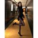 Women S Chic Black Patent Leather High Heels Pointed Toe Pumps With Metallic Buckle For Style Stiletto Heel Elegant_vogvips.com