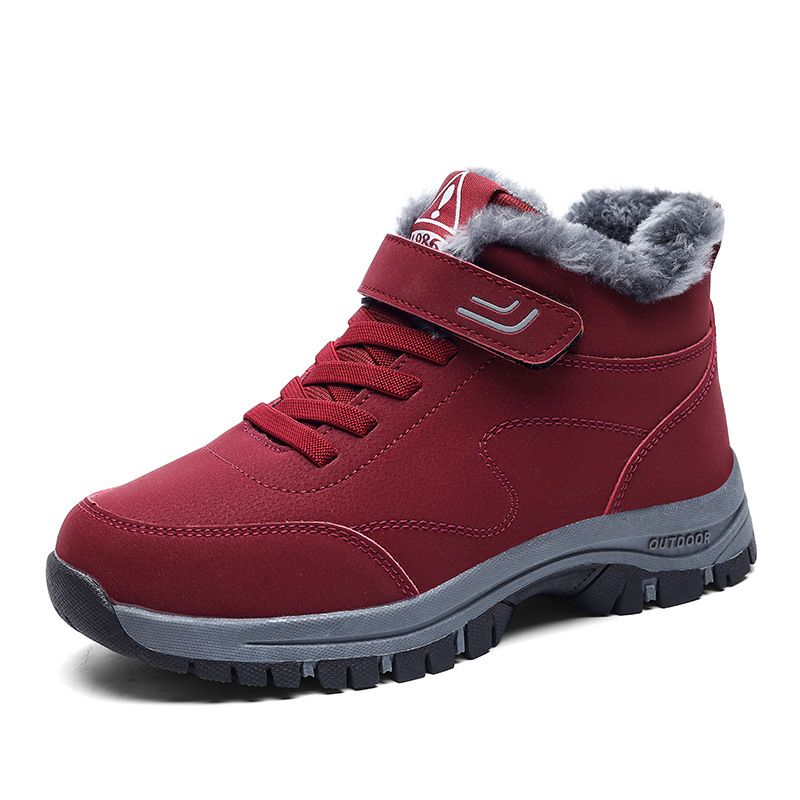 Winter New Anti Slip High Top Cotton Shoes For Mothers, Couple Walking Shoes, Anti Slip And Plush Warm Shoes For Middle-aged And Elderly Mothers_vogvips.com