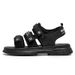 Cross-Border Summer New Mesh One-Strap Casual Sandals Men's Trendy Fashion Outdoor Sports Beach Shoes_vogvips.com